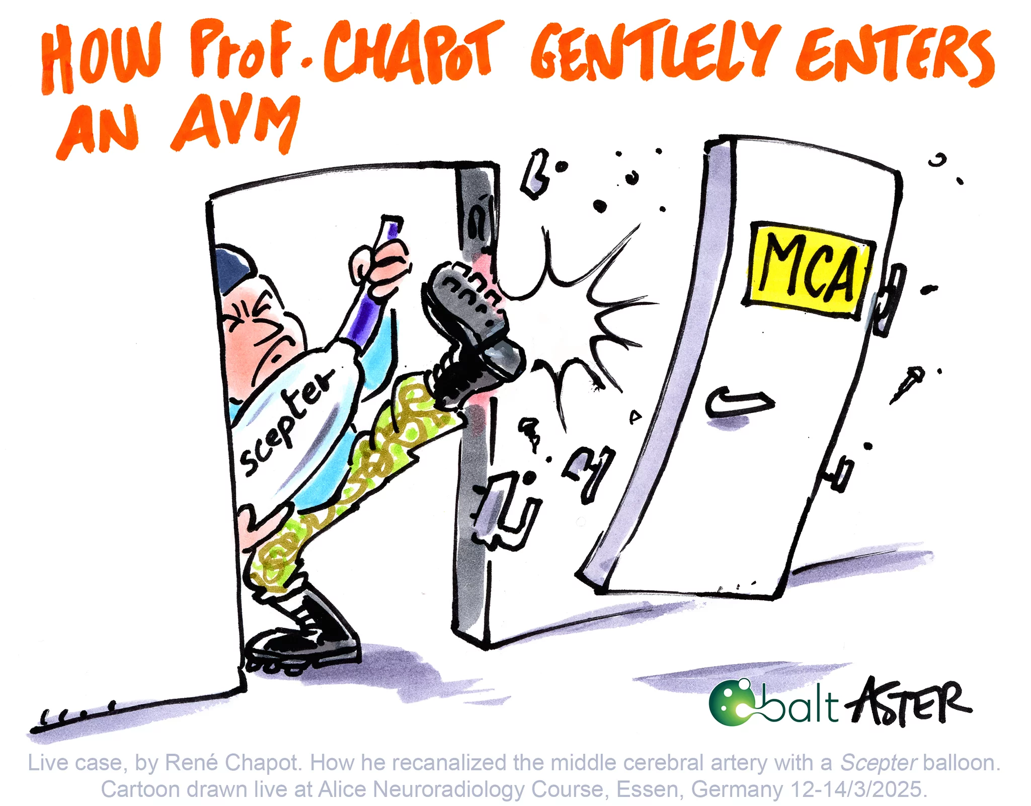 Dessin réalisé en direct lors du congrès médical ALICE 2025